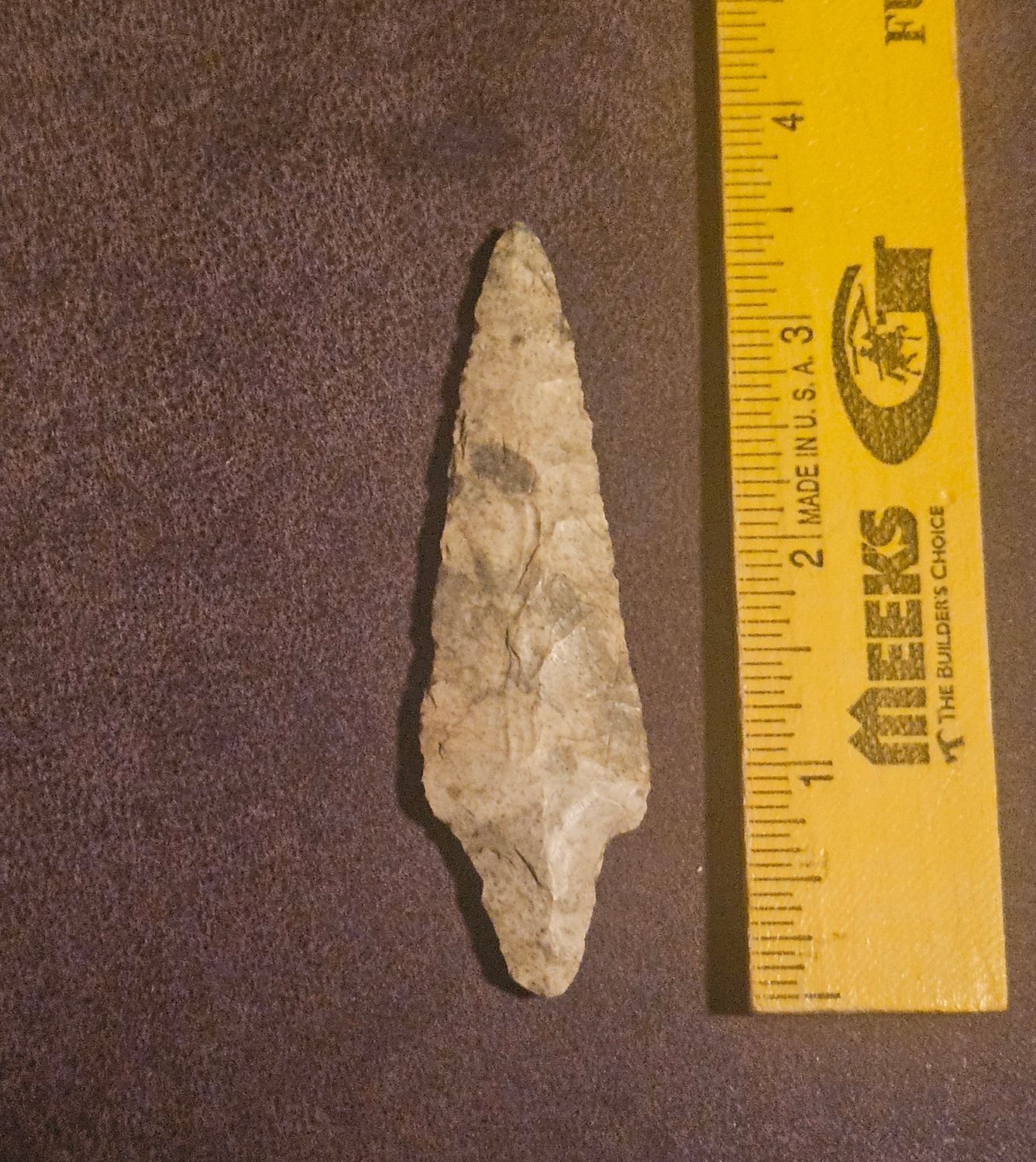 3-1/2"  Nice Adena Gary Arrowhead Central Missouri