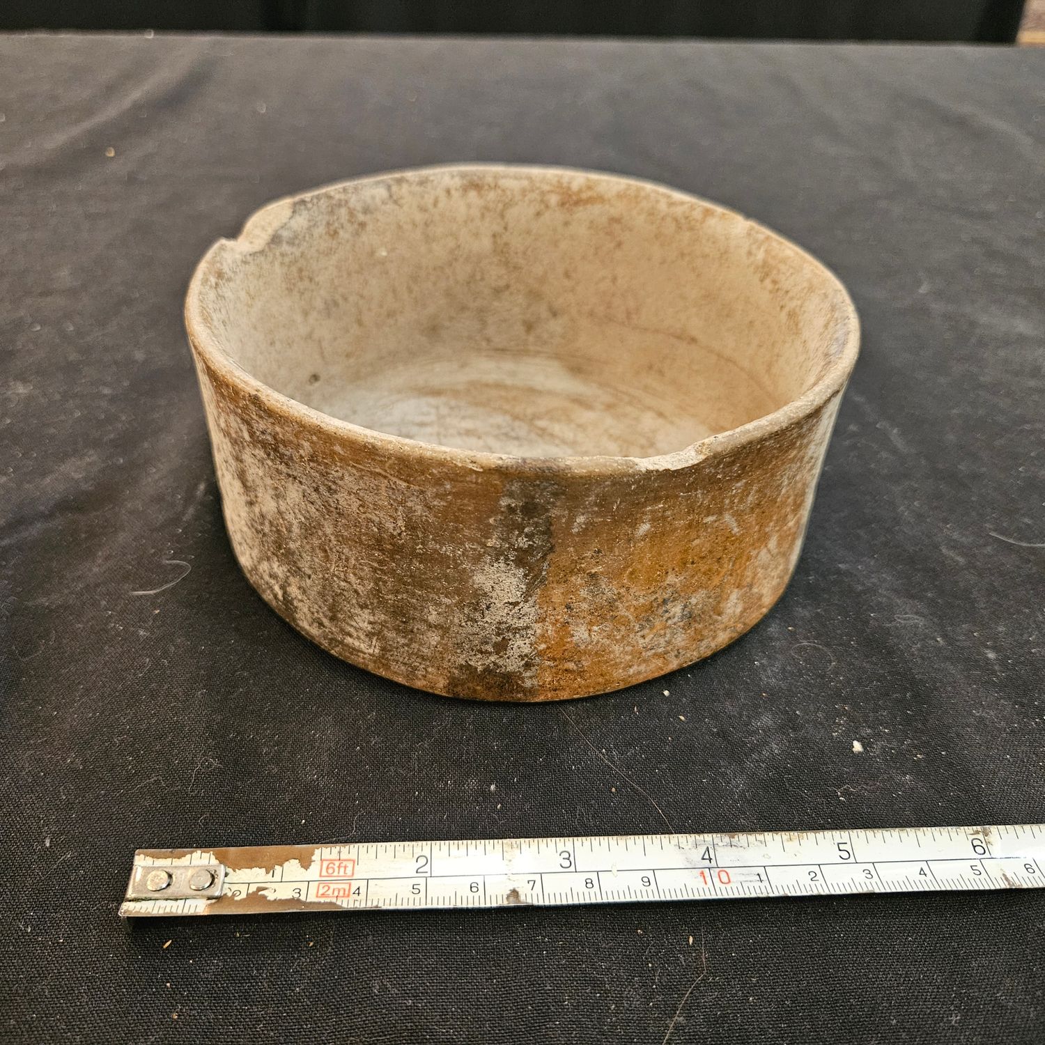 Pre-Columbian 6" Brown Mesoamerican Bowl Guaranteed Authentic Solid