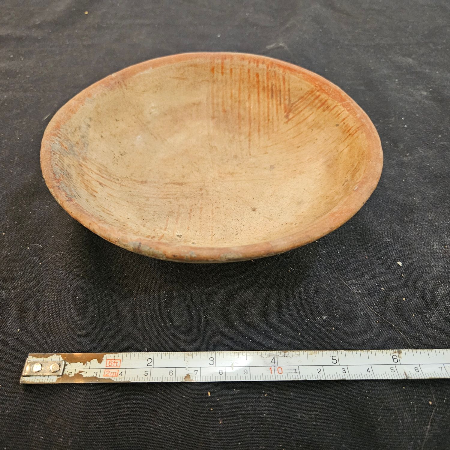 Pre-Columbian 5.5" Mayan Polychrome Shallow Bowl Guaranteed Authentic Solid