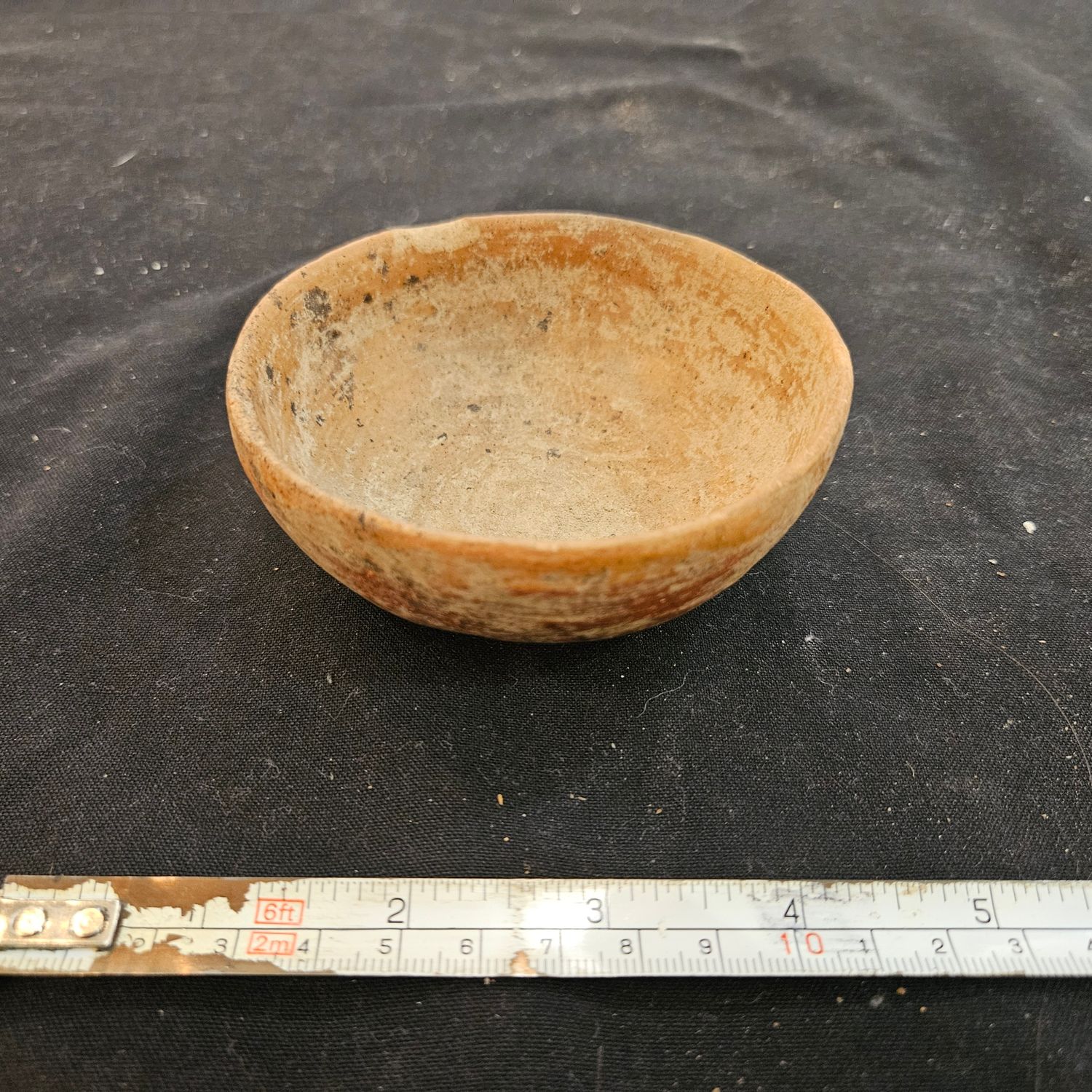Pre-Columbian Mayan Polychrome Painted Mini.Bowl Guaranteed Authentic Solid 4"