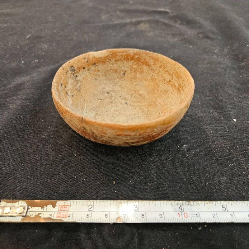 Pre-Columbian Mayan Polychrome Painted Mini.Bowl Guaranteed Authentic Solid 4"
