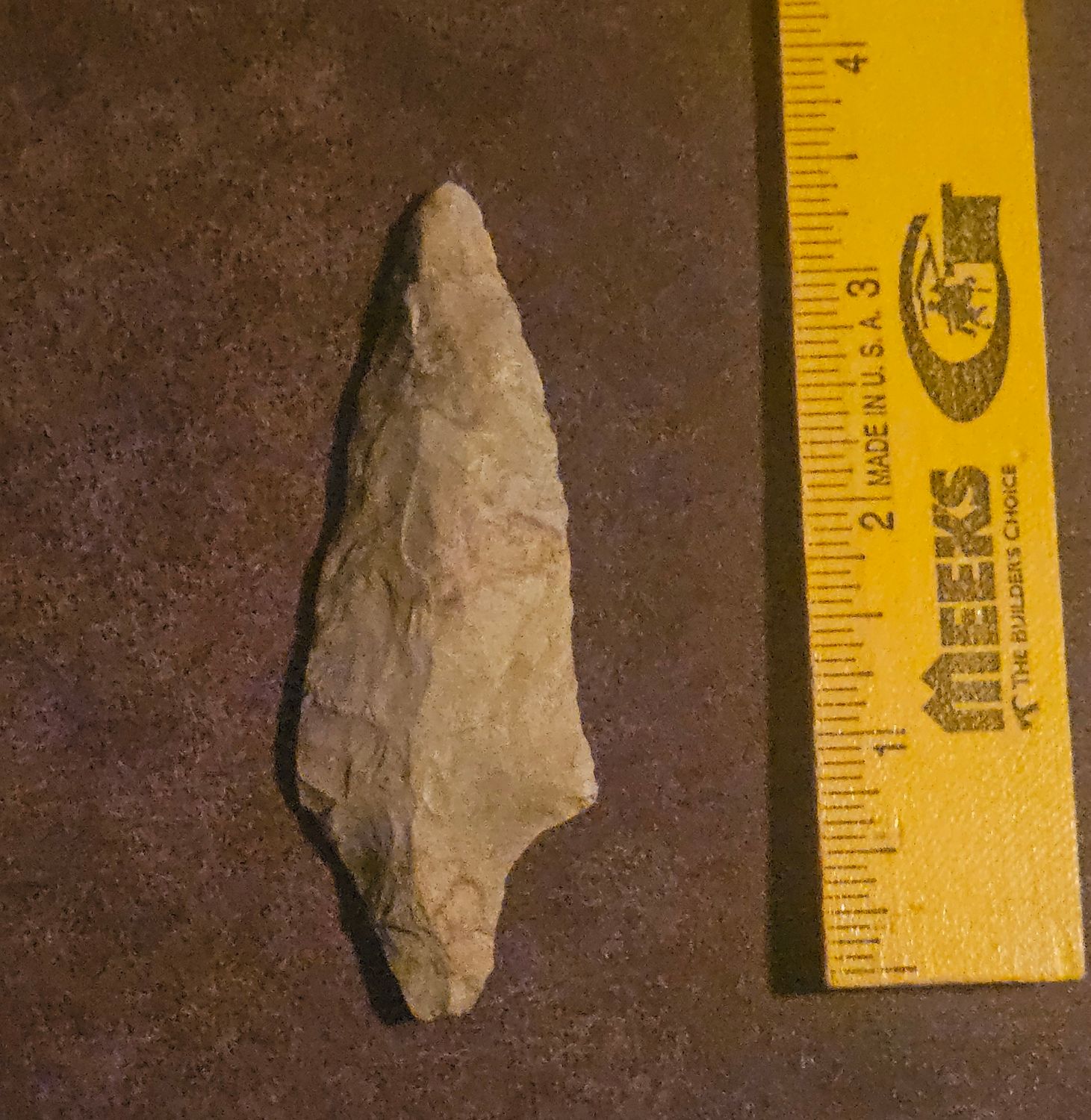 3-5/8"  Nice Adena Gary Arrowhead Central Missouri