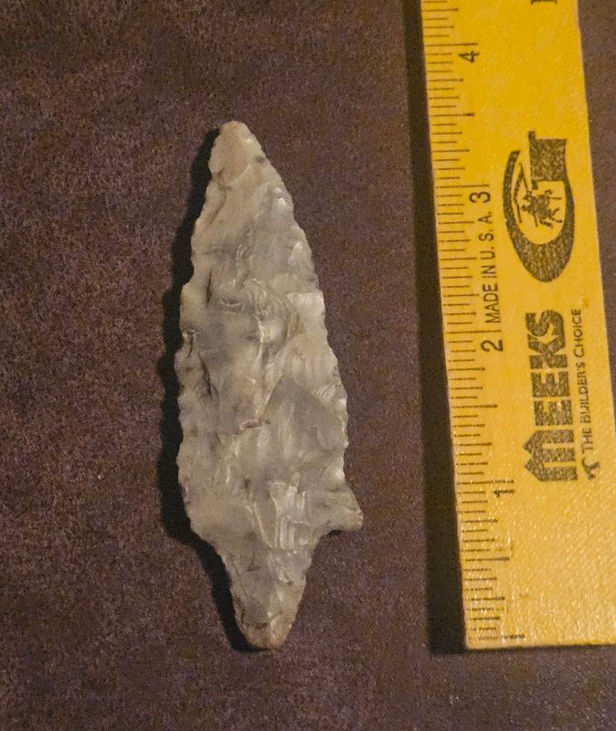 3-1/2"  Nice Adena Gary Arrowhead Oklahoma