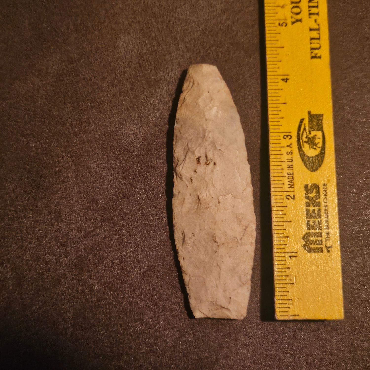 4-1/4" Sedalia Knife Blade Archaic Arrowhead Missouri