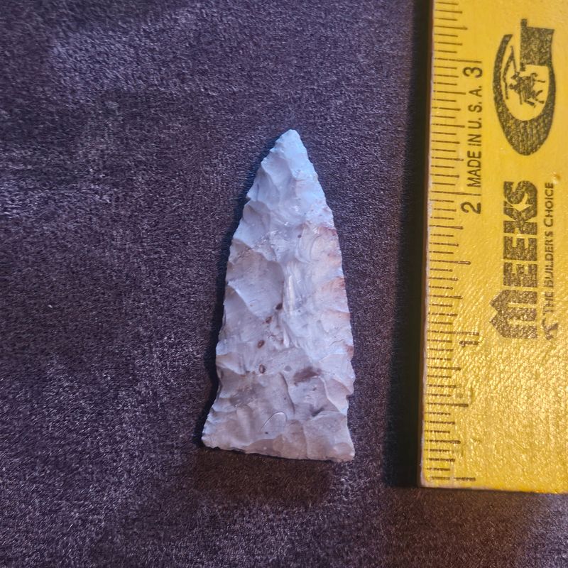 2-3/8" Rice Side Notch Arrowhead Greene Co. Missouri