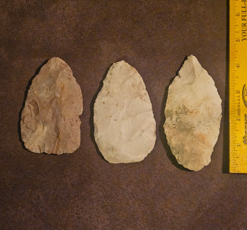 3 Archaic Cache Blades Pettis County Missouri