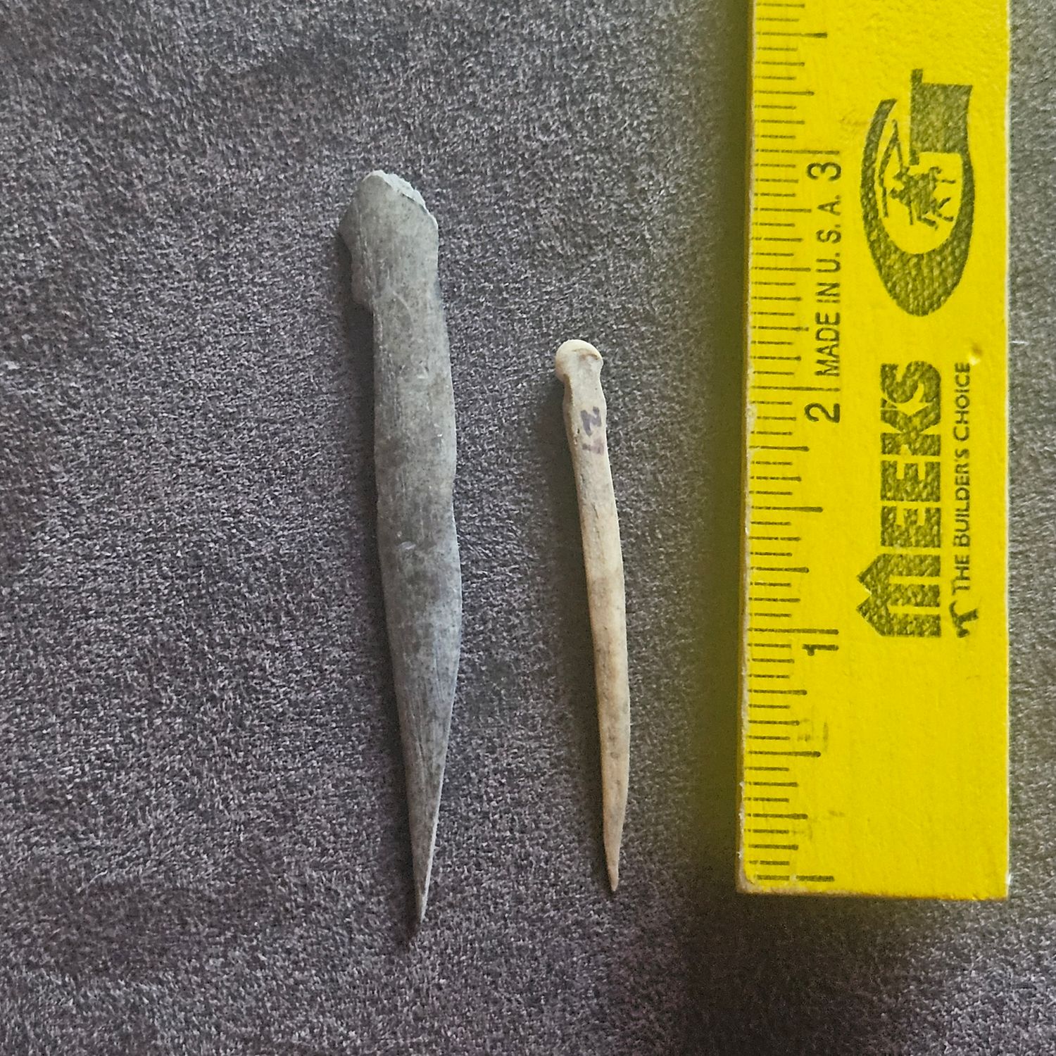 2 Bone Needles Awls Southwest Missouri Barry County