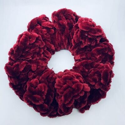 Gumička Velvet MAXI - BURGUNDY