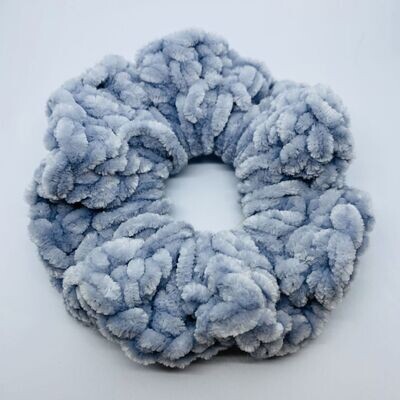 Gumička Velvet MAXI - SILVER GREY