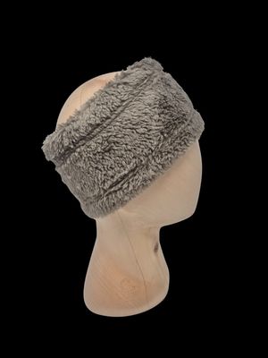 Fleece Stirnband braun