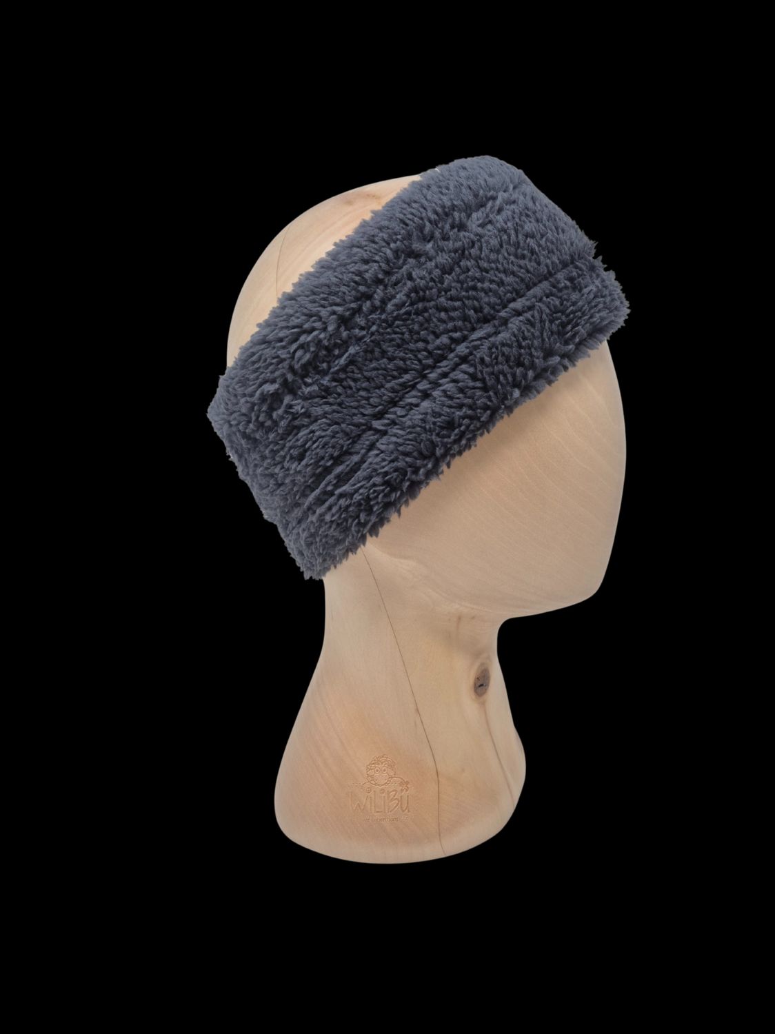 Fleece Stirnband dunkelgrau