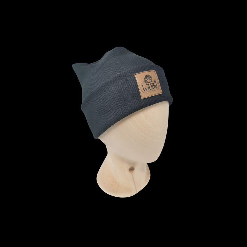 SKATER Mütze - schwarz Ripp