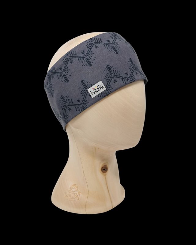 Ethno dunkelgrau - Stirnband