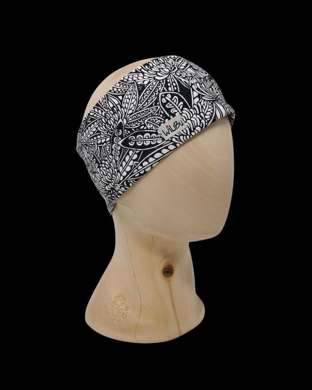 black &amp; white Muster - Stirnband