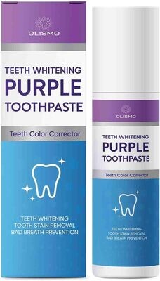 OLISMO Purple Toothpaste Whitening 1 FL oz / 30ML