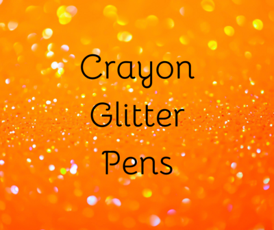 Crayon style glitter pens