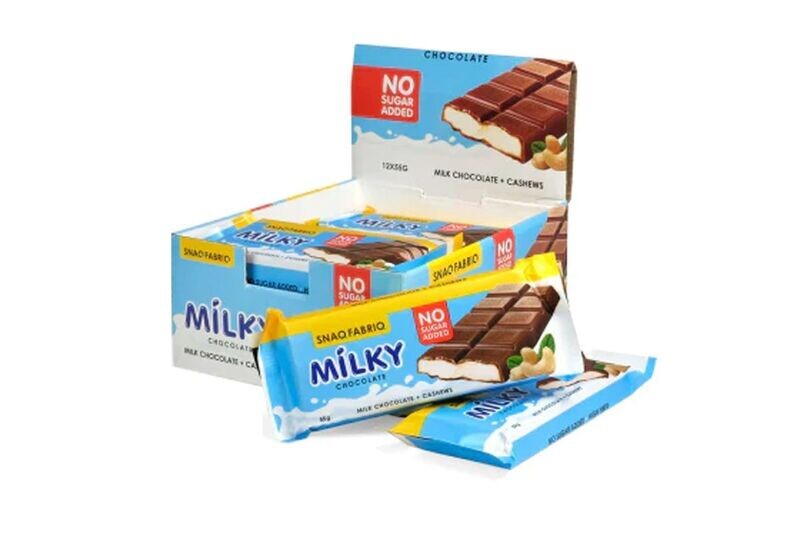 SNAQ FABRIQ Milk Chocolate With Milky-Nut (Cashew) Filling 55g