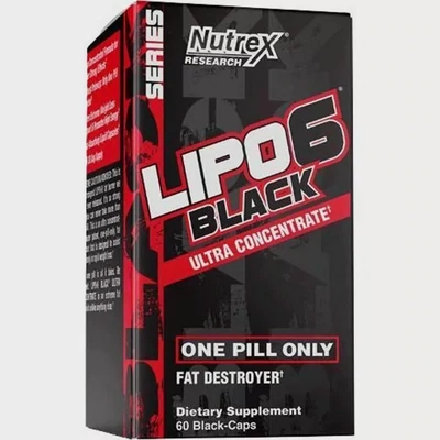 Black Ultra Concentrate Fat Destroyer, 60 Capsules, Nutrex Research