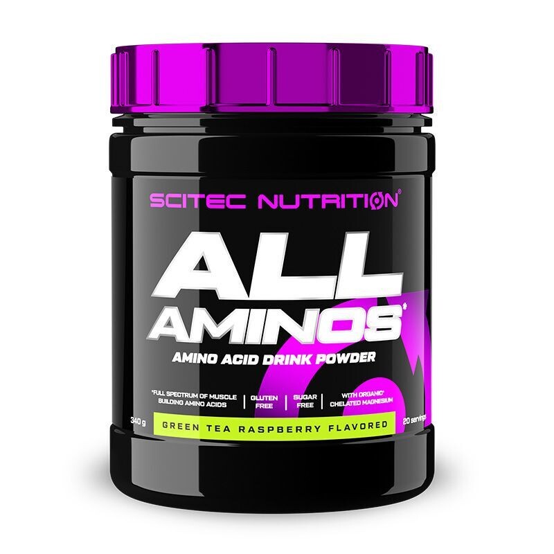 ALL AMINOS (340 GR.) GREEN TEA RASPBERRY FLAV