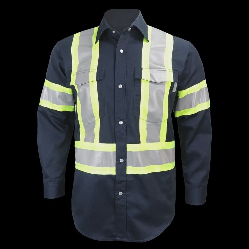 625SX4 Chemise a manches longues réfléchissantes (boutons pressions)