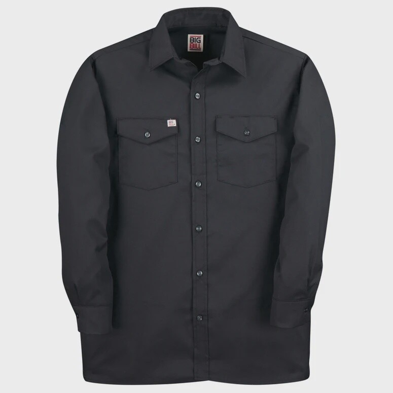 147 Chemise de Travail à Boutons Manche Longue