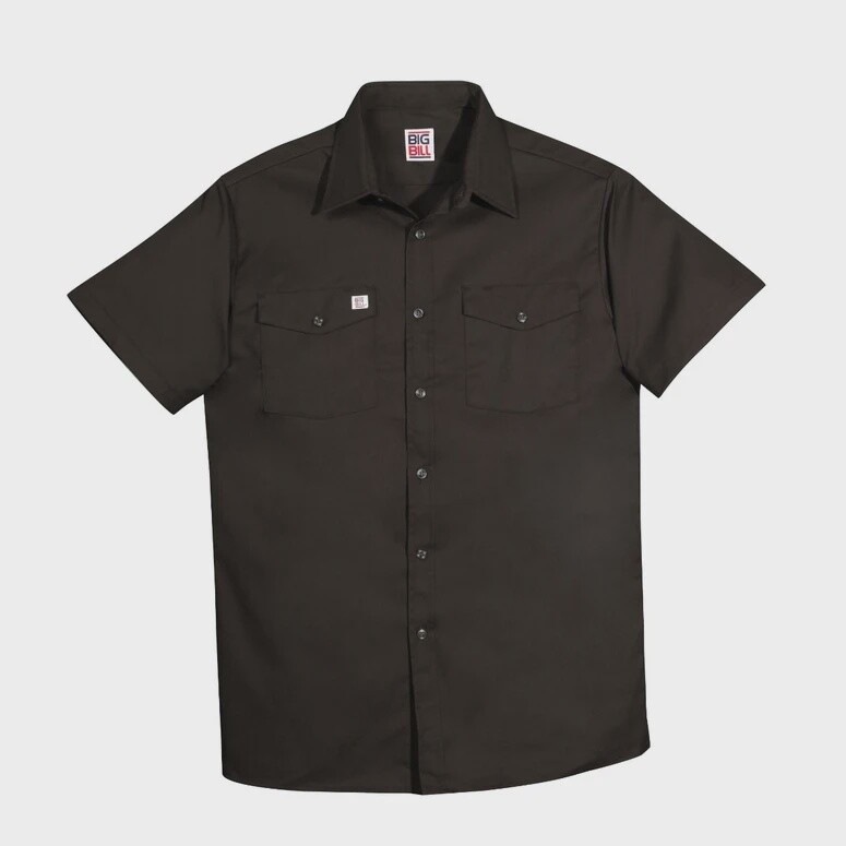 137 Chemise de Travail à Boutons Manche Courte