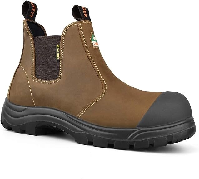 5977-C Bottes de travail Tiger Safety CSA pour hommes, sans métal, bout composite