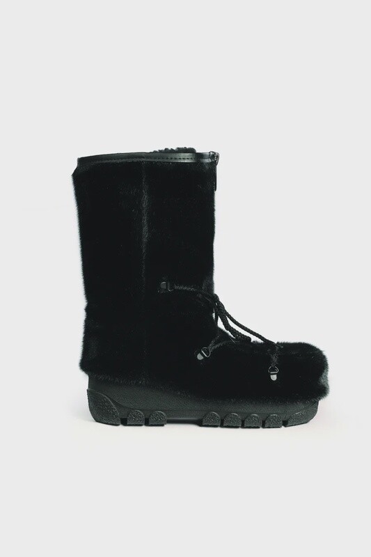 L201L Bottes en fourrure Black Seal - Blizzard