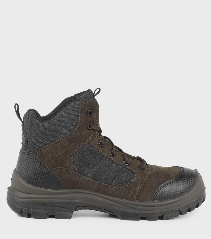 Profast6, brun  Bottes de travail 6" en suède et coton | sans métal