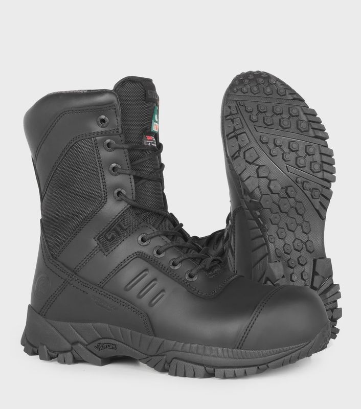 Tactik BT, Noir  Bottes tactiques 8'' imperméables CSA  avec embout