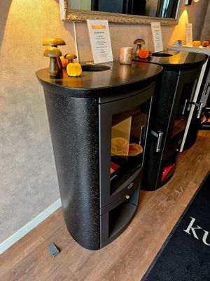 Kaminofen Max Blank ​Rio S Stone 6,5 kW exklusiver Star Galaxy Natursteinverkleidung