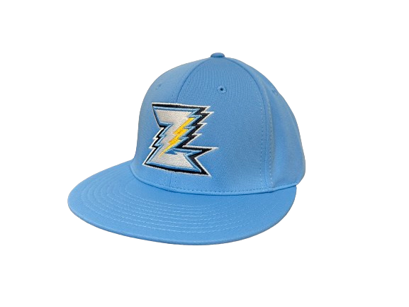 Carolina Blue Flat Billed Flexfit Hat, Size: XS/S