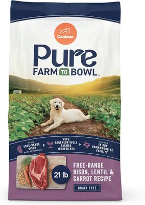 Canidae Pure Real Bison, Lentil and Carrot Recipe for Adult Dogs 21 lb #