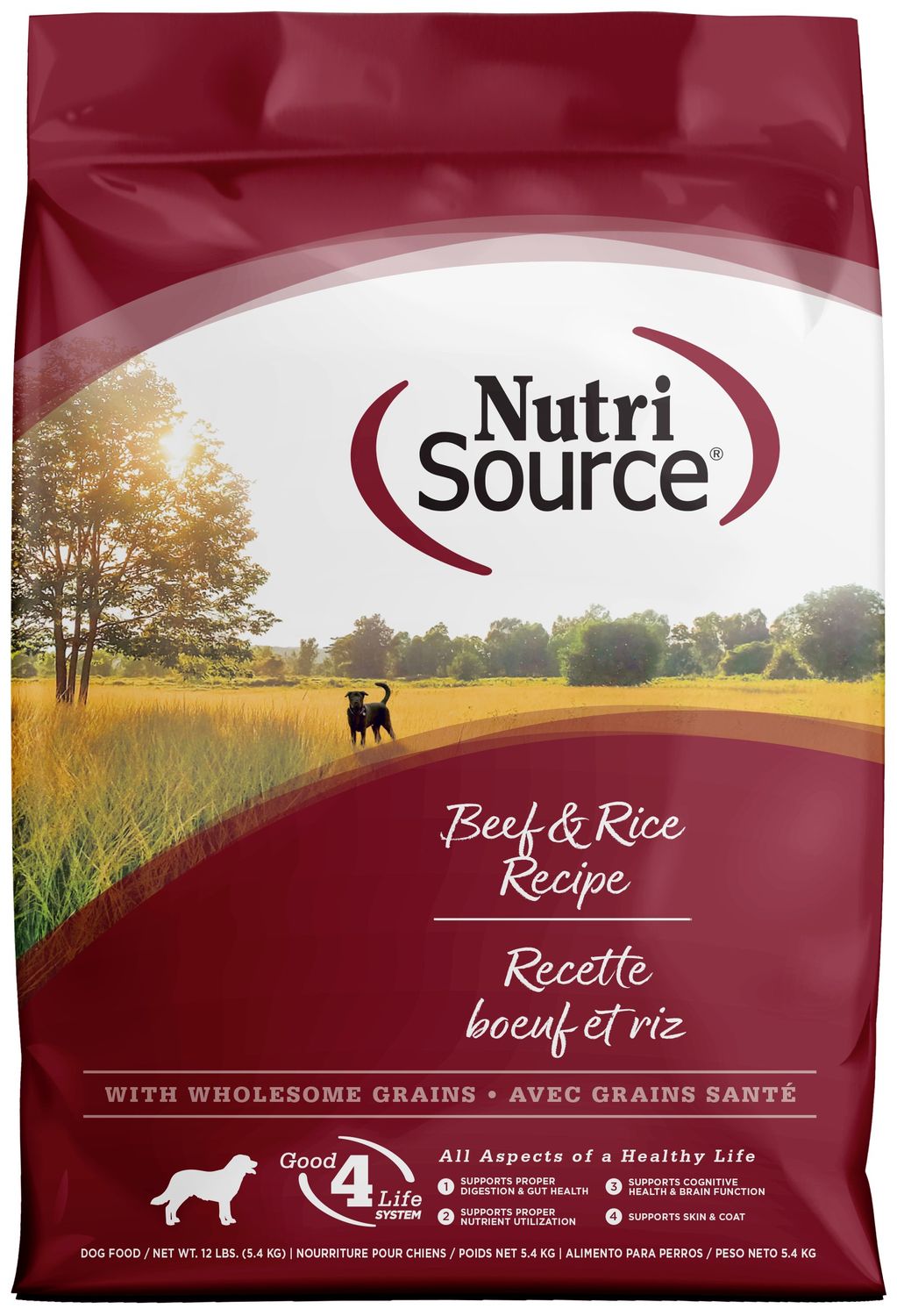 NutriSource Beef &amp; Brown Rice Dog 12 lb #