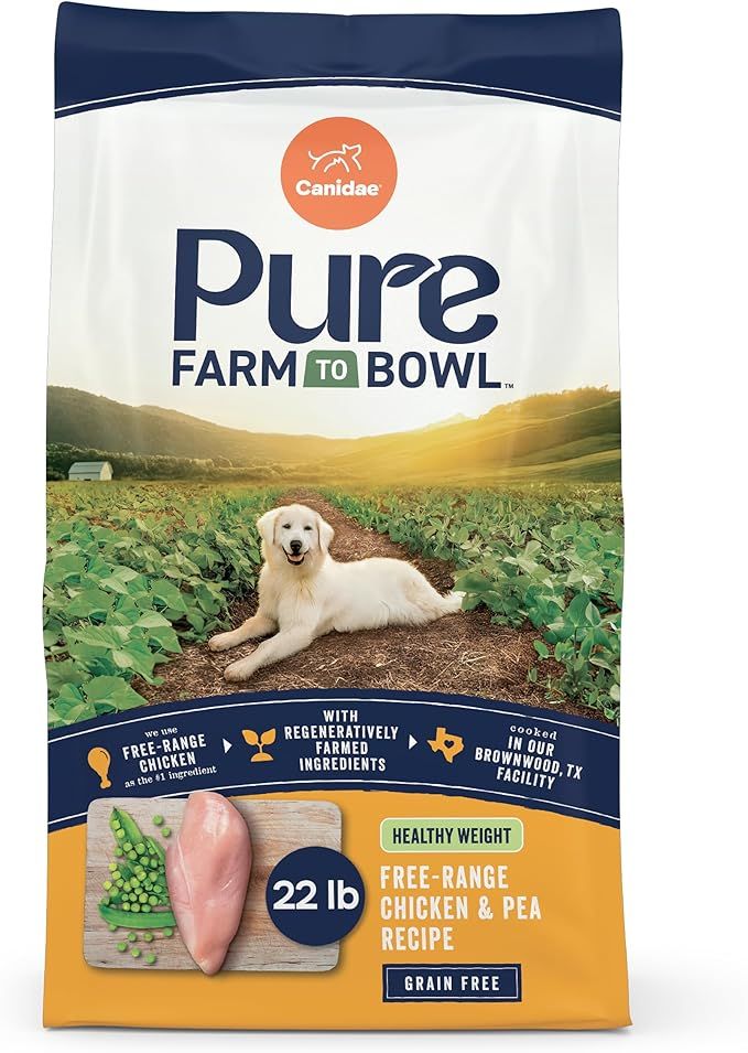 Canidae Pure Healthy Weight, Real Chicken and Pea Recipe for Adult 22 lb #