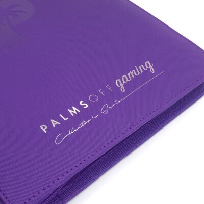 Palms Of Gaming Collector&#39;s Series 9 Pocket Zip Trading Card Binder - PURPLE