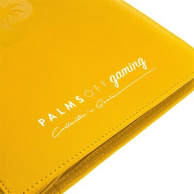 Palms Of Gaming Collector&#39;s Series 9 Pocket Zip Trading Card Binder - YELLOW