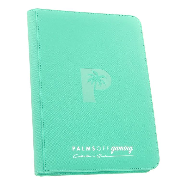 Palms Of Gaming Collector&#39;s Series 9 Pocket Zip Trading Card Binder - Turquoise 