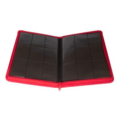 Palms Of Gaming Collector&#39;s Series 9 Pocket Zip Trading Card Binder - RED