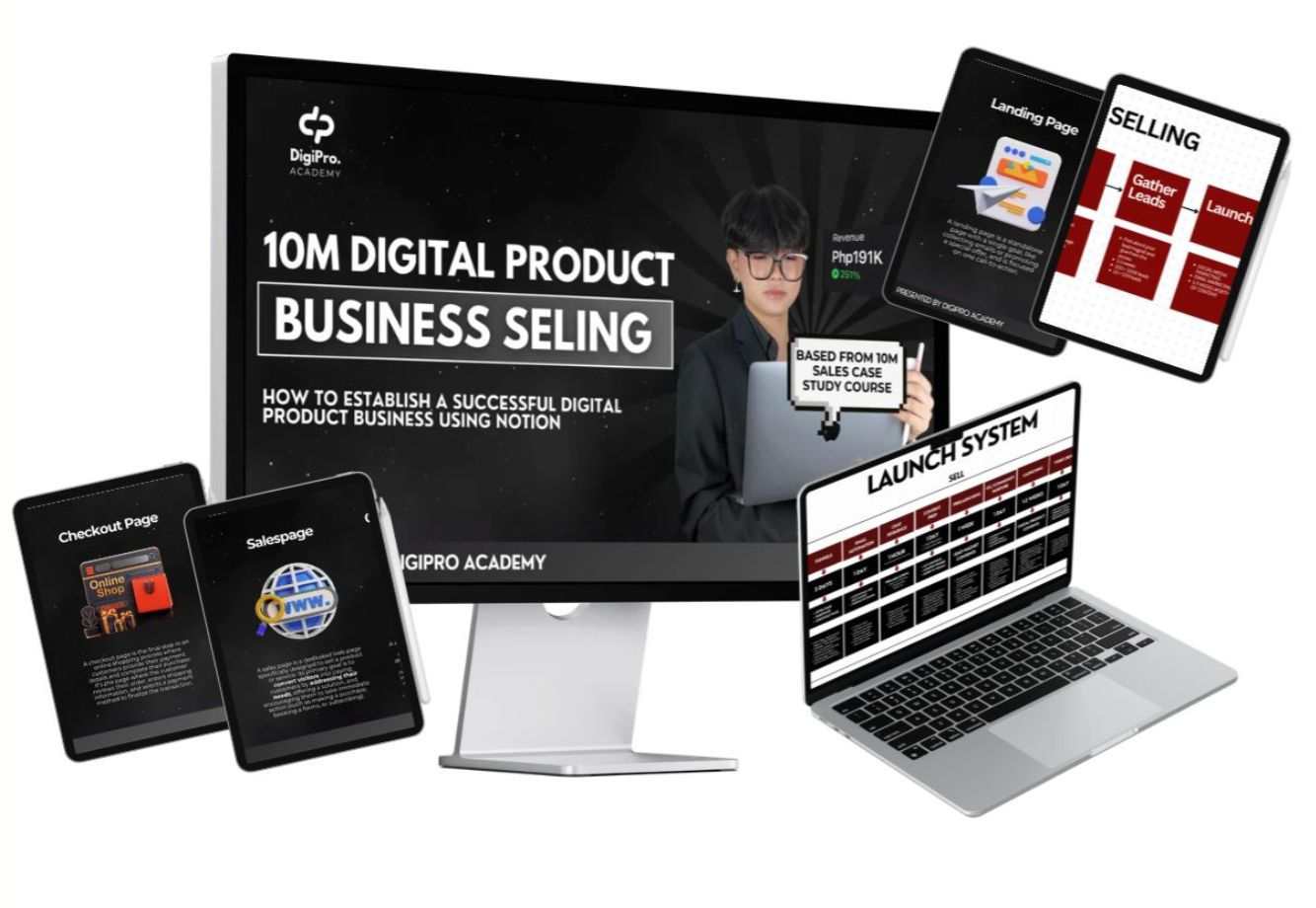 DIGITAL PRODUCT BUSINESS + SELLING COURSE