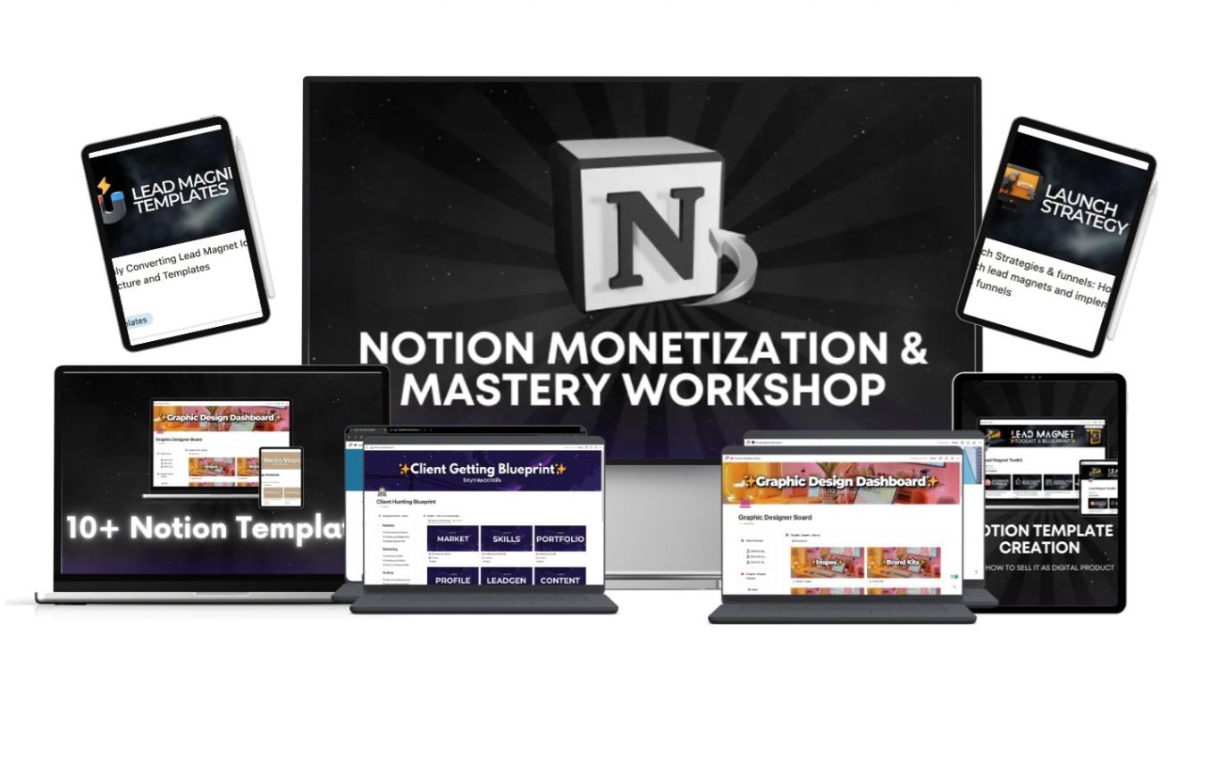 🔥NOTION MASTERY COURSE (10 MOS ACCESS)