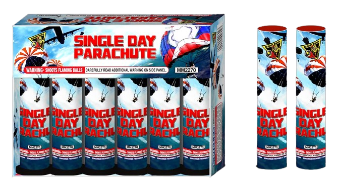 Single Day Parachute pk of 6