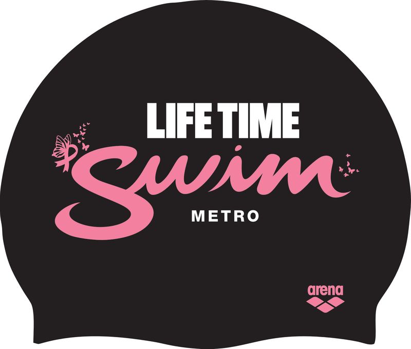 Limited Edition Metro Breast Cancer Silicone Swim Cap