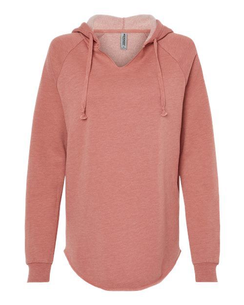 Breast Cancer Wave Wash Hooded Sweatshirt - Dusty Rose