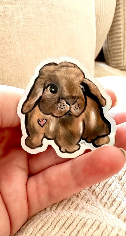 Holographic Bunny sticker
