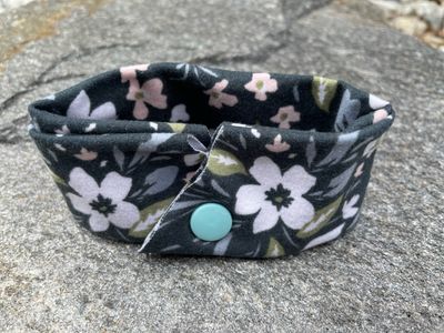 Gray floral cuff