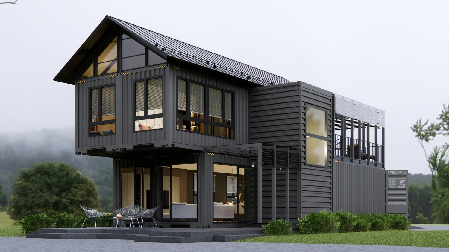 Detailed design of the container house BG18