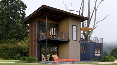 Detailed design of the container house BG48