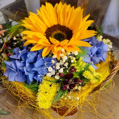 Sonnenblumenkorb