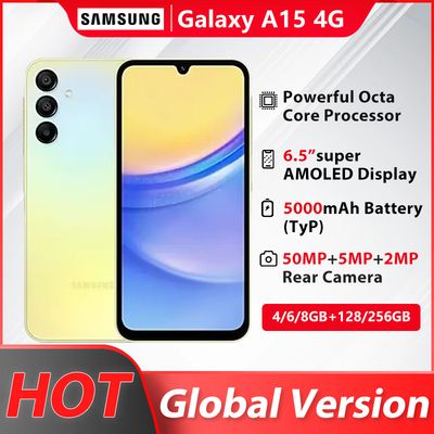 Samsung Galaxy A15 4G Smartphone Android 14 6.5&#39;&#39; 90Hz Super AMOLED Display 5000mAh Battery 50MP Triple Camera New Original